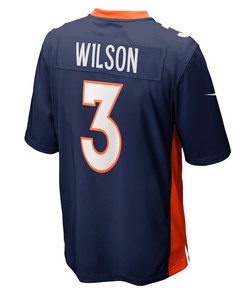 Youth Russell Wilson Denver Broncos Game Jersey - Navy Jersey
