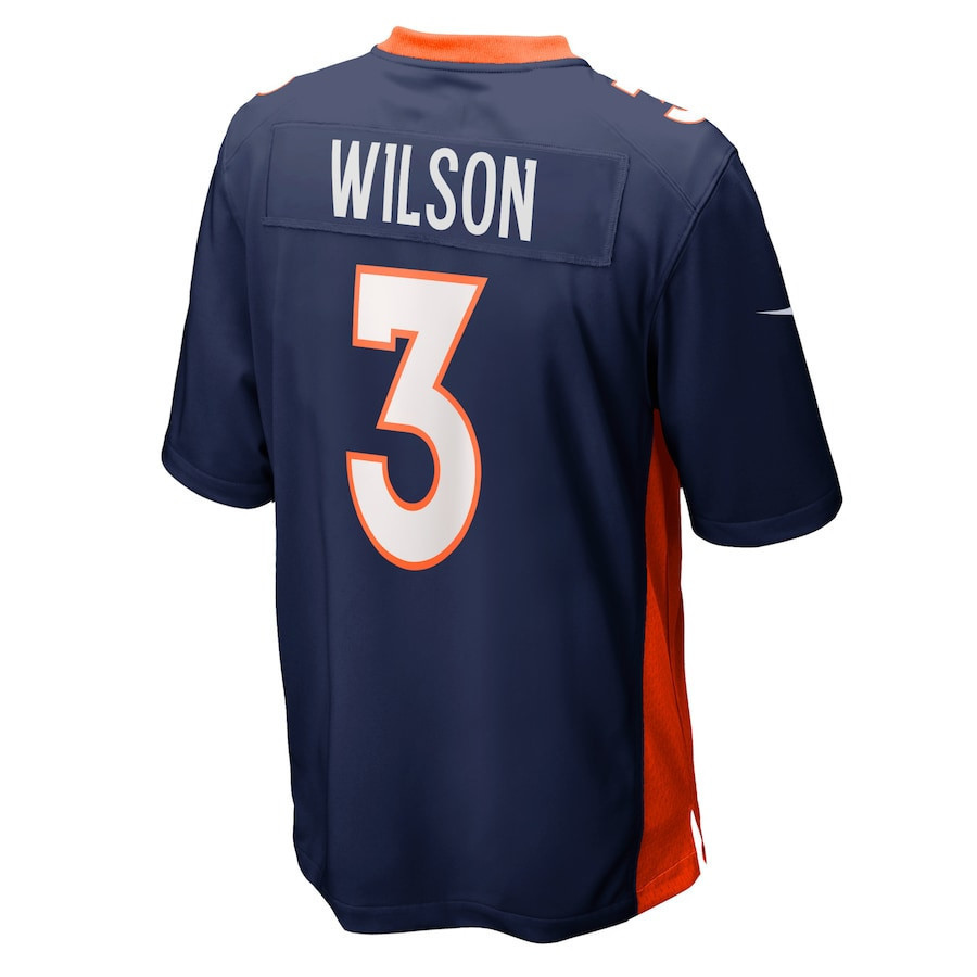 Youth Russell Wilson Denver Broncos Game Jersey - Navy Jersey