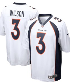 Youth Russell Wilson Denver Broncos Game Jersey - White Jersey