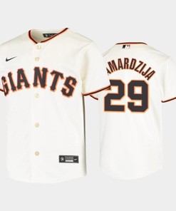 Youth San Francisco Giants 29 Jeff Samardzija Cream Home Jersey