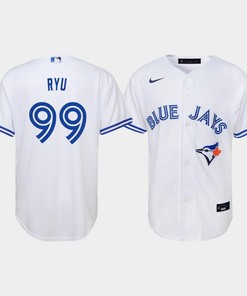 Youth Toronto Blue Jays Hyun-Jin Ryu 99 White Home Jersey