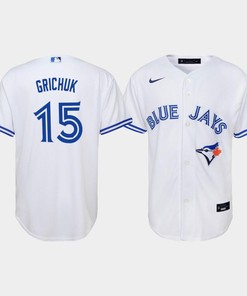 Youth Toronto Blue Jays Randal Grichuk 15 White Home Jersey