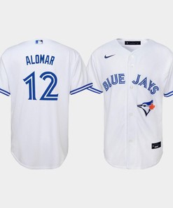 Youth Toronto Blue Jays Roberto Alomar 12 White Home Jersey