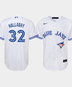 Youth Toronto Blue Jays Roy Halladay 32 White Home Jersey