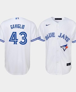 Youth Toronto Blue Jays Sam Gaviglio 43 White Home Jersey