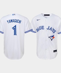 Youth Toronto Blue Jays Shun Yamaguchi 1 White Home Jersey