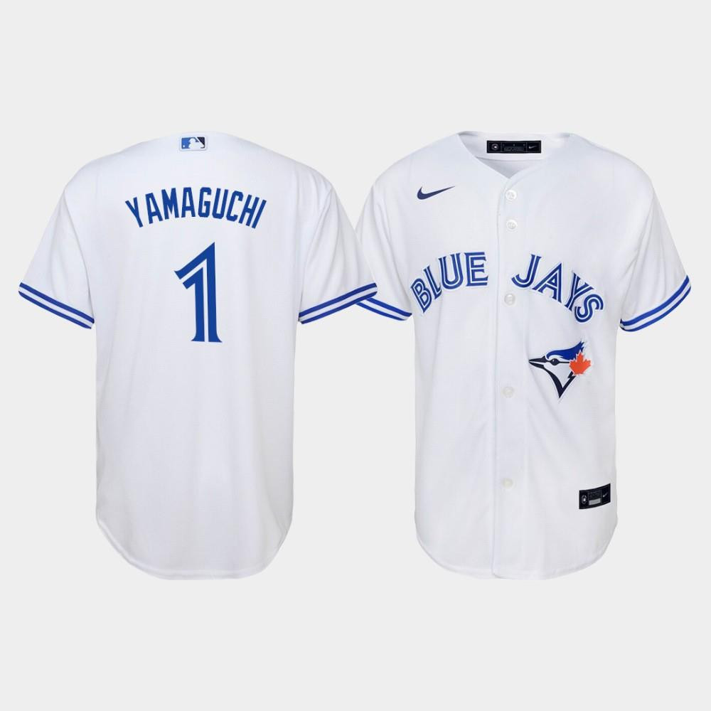 Youth Toronto Blue Jays Shun Yamaguchi 1 White Home Jersey