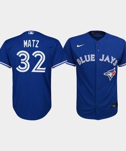 Youth Toronto Blue Jays Steven Matz 32 Royal Alternate Jersey