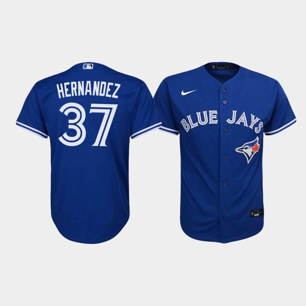 Youth Toronto Blue Jays Teoscar Hernandez 37 Royal Alternate Jersey