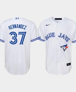 Youth Toronto Blue Jays Teoscar Hernandez 37 White Home Jersey