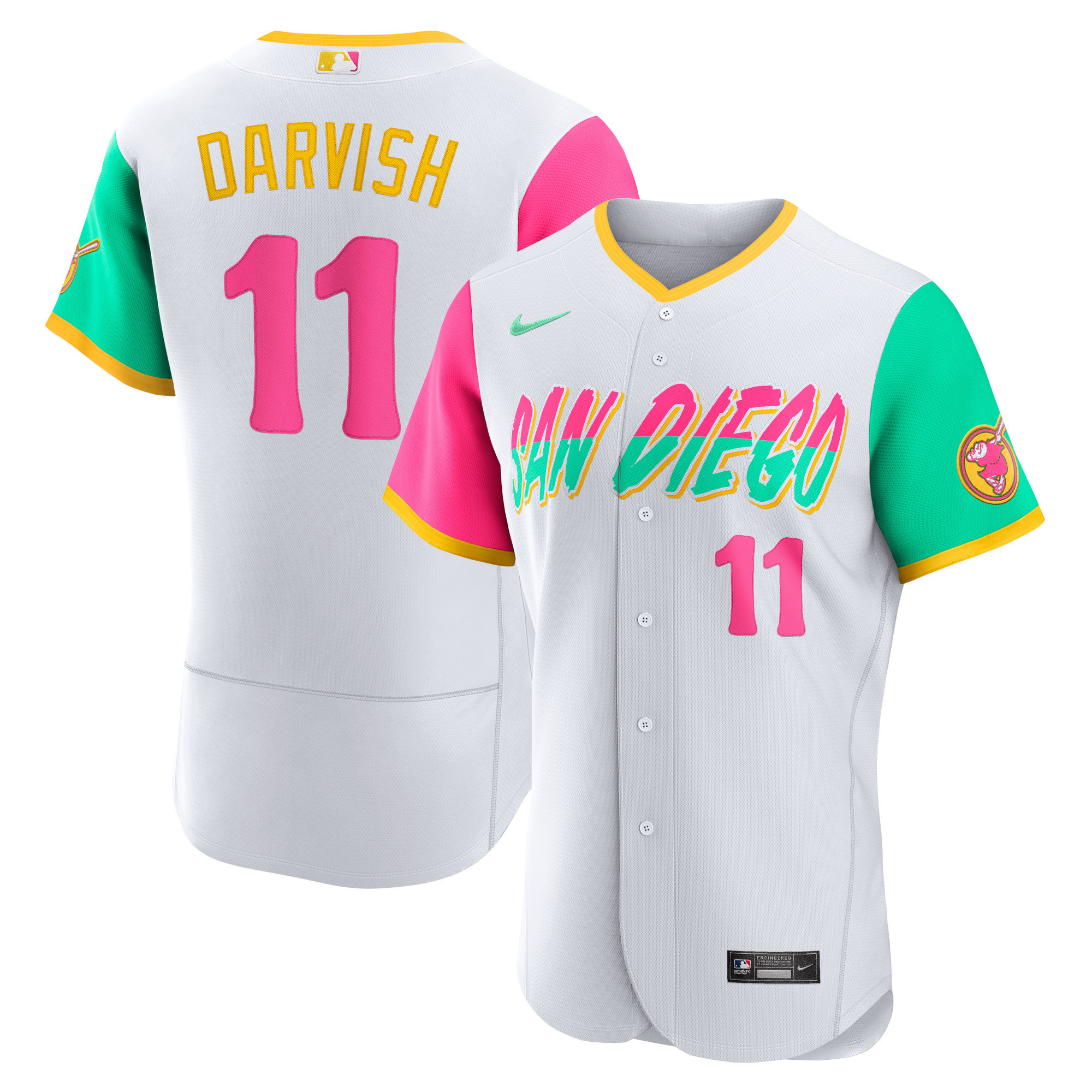 Yu Darvish San Diego Padres 2022 City Connect Authentic Player Jersey - White Mlb