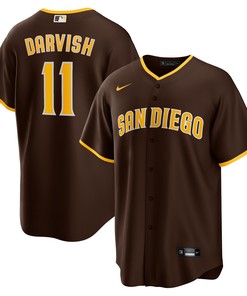 Yu Darvish San Diego Padres Alternate Replica Player Jersey Brown Mlb