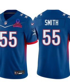 Za'Darius Smith 55 Vikings Pro Bowl 2023 Patch Men Jersey - Blue