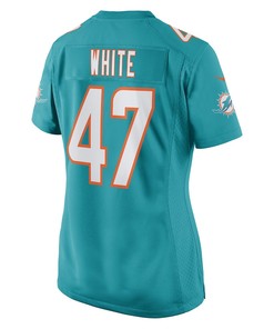 ZaQuandre White Miami Dolphins Women's Game Player Jersey - Aqua
