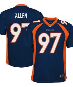 Zach Allen 97 Denver Broncos Alternate Game Youth Jersey - Navy