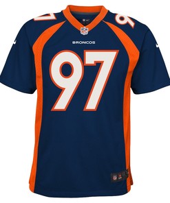 Zach Allen 97 Denver Broncos Alternate Game Youth Jersey - Navy