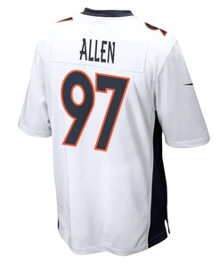 Zach Allen 97 Denver Broncos Game Men Jersey - White