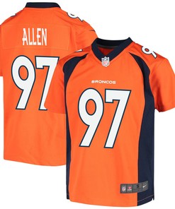 Zach Allen 97 Denver Broncos Game Youth Jersey - Orange
