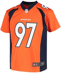 Zach Allen 97 Denver Broncos Game Youth Jersey - Orange