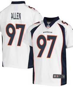 Zach Allen 97 Denver Broncos Game Youth Jersey - White