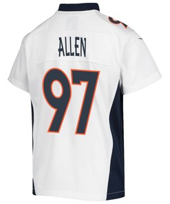 Zach Allen 97 Denver Broncos Game Youth Jersey - White