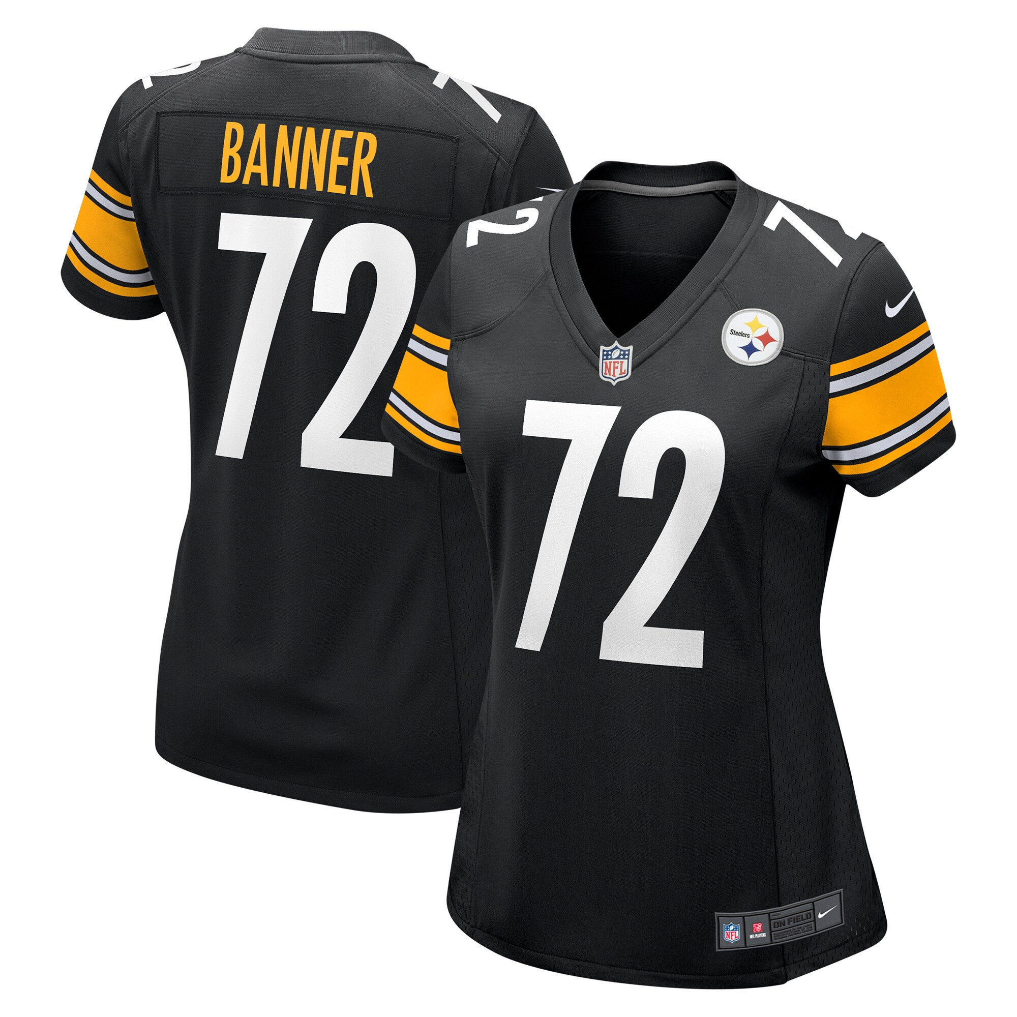 Zach Banner Pittsburgh Steelers Womens Game Jersey - Black Nfl