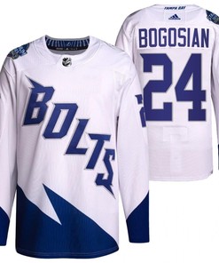 Zach Bogosian 2022 Stadium Series Lightning 24 White Primegreen Jersey Jersey
