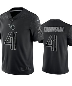 Zach Cunningham 41 Tennessee Titans Black Reflective Limited Jersey - Men