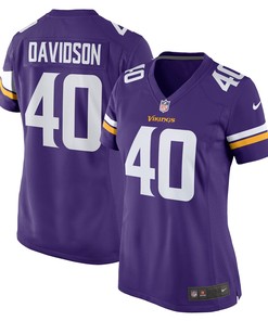 Zach Davidson Minnesota Vikings Womens Game Jersey - Purple Nfl