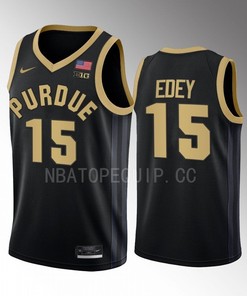 Zach Edey 15 Purdue Boilermakers 2022-23 Uniform Jersey College Basketball Black