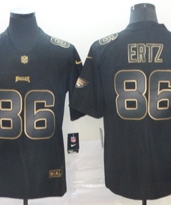 Zach Ertz #86 Philadelphia Eagles Nfl Explosion Legendary Gold Black Jersey