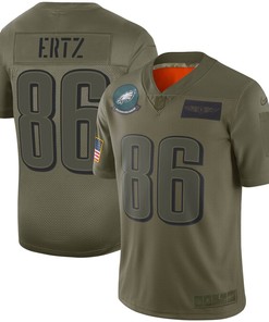 Zach Ertz Philadelphia Eagles Nike Youth 2019 Salute To Service Game Jersey - Olive