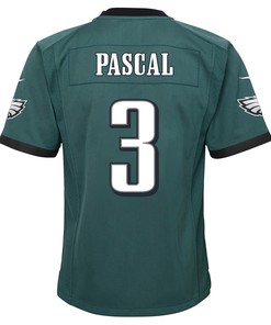 Zach Pascal 3 Philadelphia Eagles Super Bowl LVII Champions 2 Stars 2 Stars Youth Game Jersey - Black