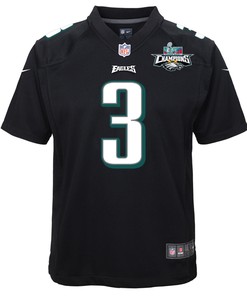 Zach Pascal 3 Philadelphia Eagles Super Bowl LVII Champions 2 Stars Youth Game Jersey - Black