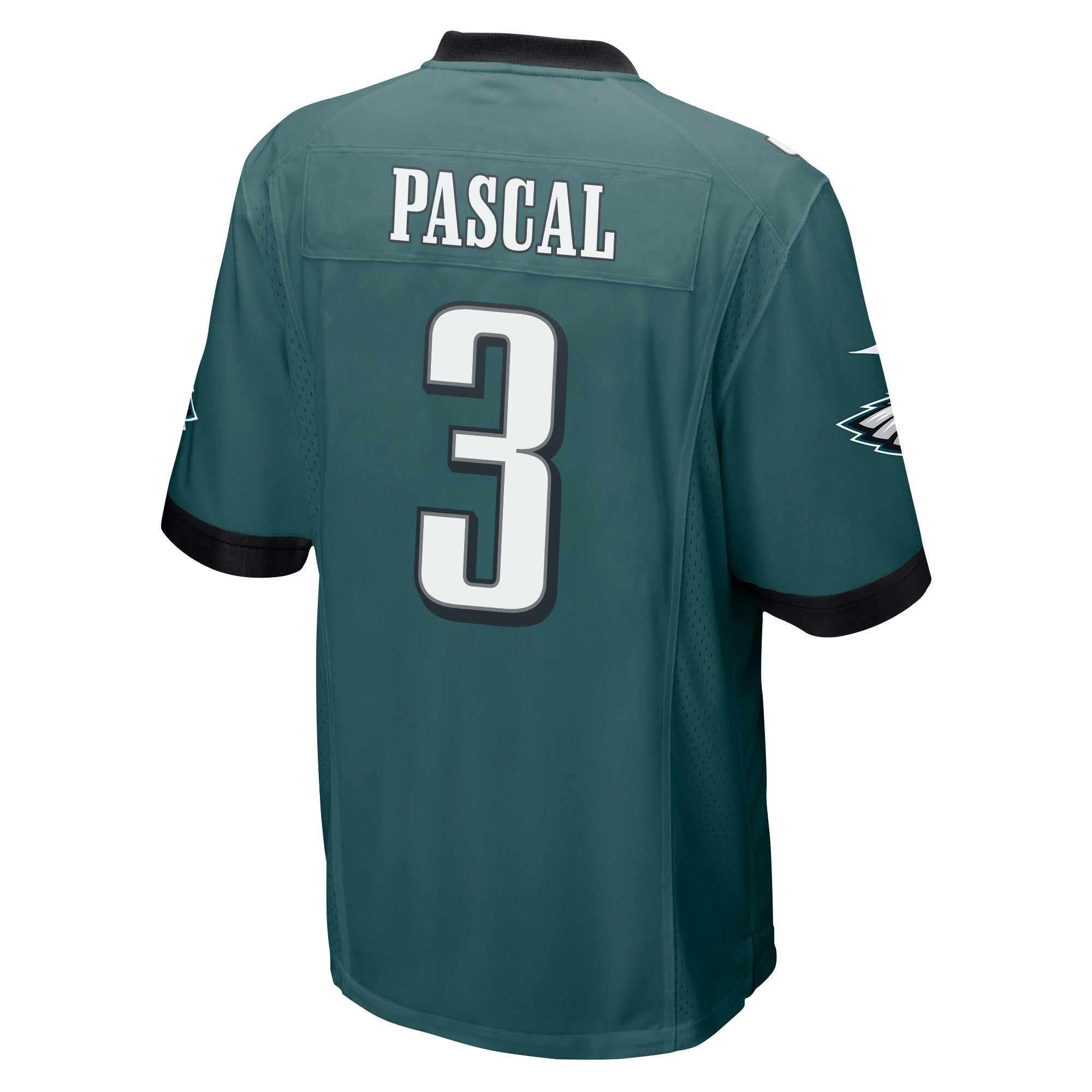 Zach Pascal 3 Philadelphia Eagles Super Bowl LVII Champions Men Game Jersey - Midnight Green