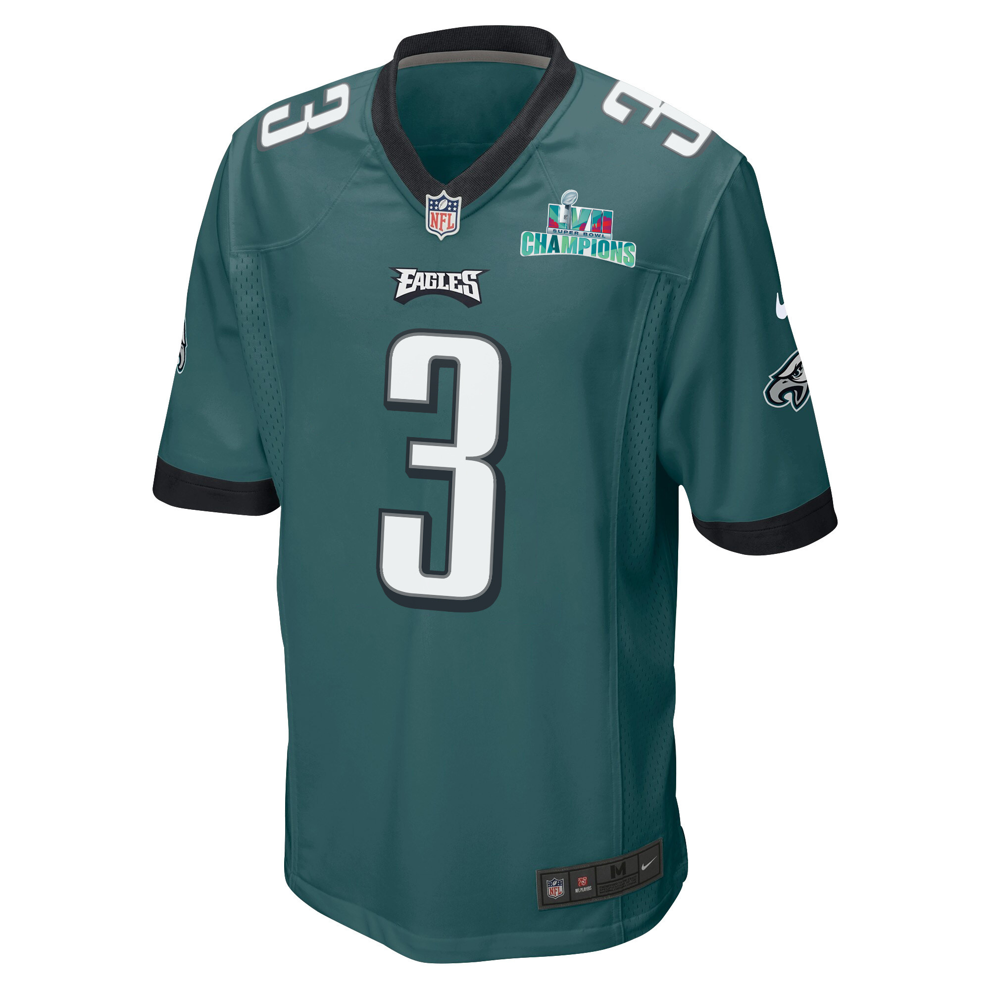 Zach Pascal 3 Philadelphia Eagles Super Bowl LVII Champions Men Game Jersey - Midnight Green