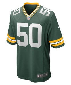 Zach Tom 50 Green Bay Packers Game Player Jersey - Green