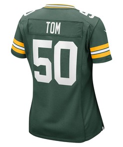 Zach Tom Green Bay Packers Women's Player Game Jersey - Green