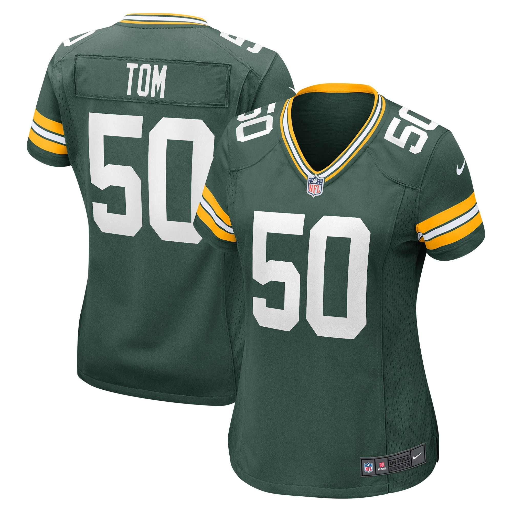 Zach Tom Green Bay Packers Womens Player Game Jersey - Green Nfl