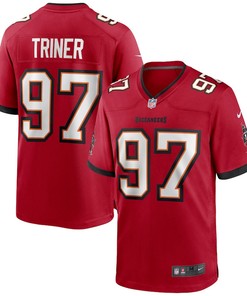 Zach Triner 97 Tampa Bay Buccaneers Game Jersey - Red