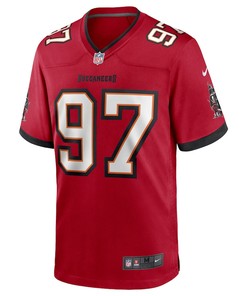 Zach Triner 97 Tampa Bay Buccaneers Game Jersey - Red