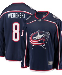 Zach Werenski Columbus Blue Jackets Fanatics Branded Breakaway Jersey - Navy Nhl