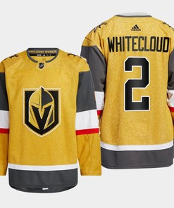 Zach Whitecloud 2 Vegas Golden Knights Gold Jersey 2023 Home