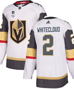 Zach Whitecloud 2 Vegas Golden Knights Stanley Cup 2023 Final Patch Away Breakaway Men Jersey - White