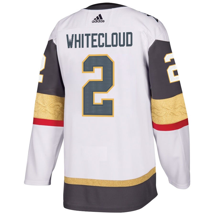 Zach Whitecloud 2 Vegas Golden Knights Stanley Cup 2023 Final Patch Away Breakaway Men Jersey - White