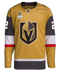 Zach Whitecloud 2 Vegas Golden Knights Stanley Cup 2023 Final Patch Home Breakaway Men Jersey - Gold
