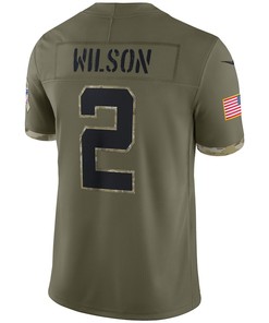 Zach Wilson New York Jets 2022 Salute To Service Limited Jersey - Olive