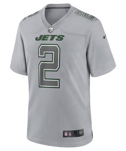 Zach Wilson New York Jets Atmosphere Fashion Game Jersey - Gray