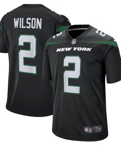 Zach Wilson New York Jets Game Jersey - Stealth Black Nfl