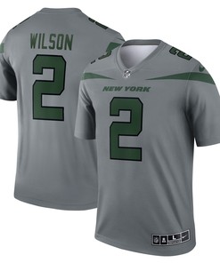 Zach Wilson New York Jets Inverted Legend Jersey - Gray Nfl